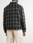 Mr P. - Checked Virgin Wool Zip-Up Jacket - Brown