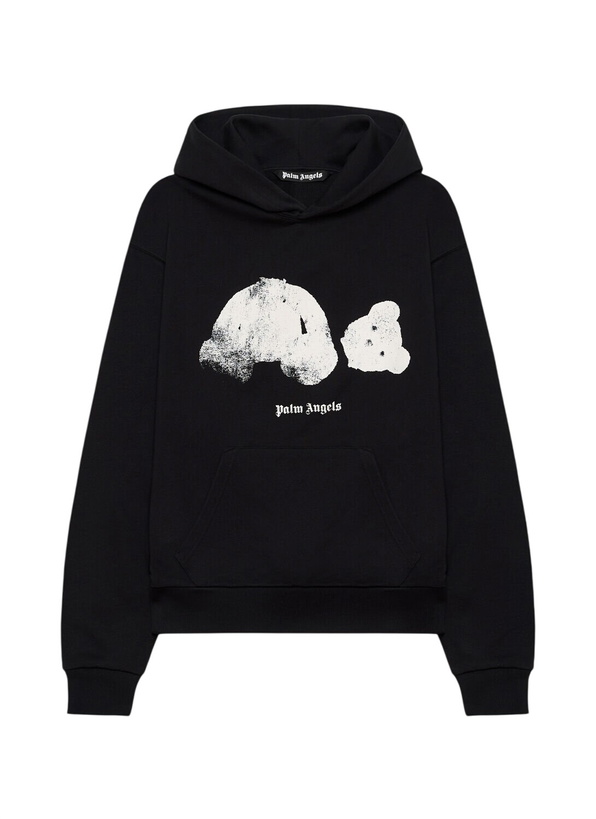 Photo: Palm Angels Spray Broken Bear Hooded Sweatshirt