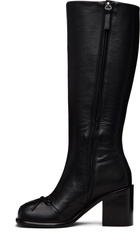 Sandy Liang Black Knee High Pointe Boots