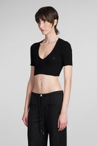 Courrèges Topwear In Black Viscose