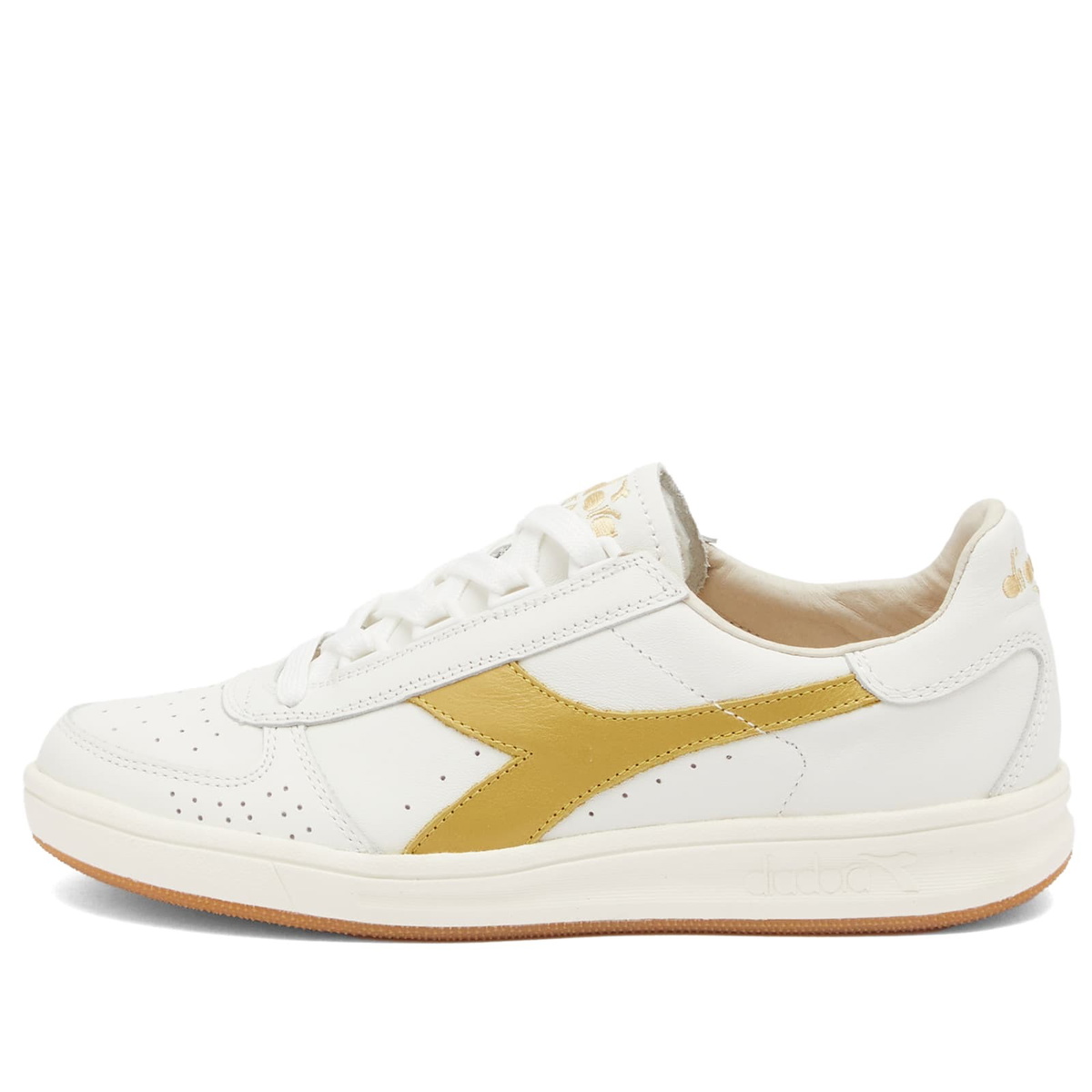 Diadora B.Elite '84 Sneaker in White/Gold