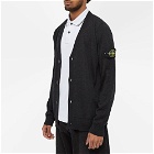 Stone Island Men's Pure Light Wool V-Cardigan in Charcoal