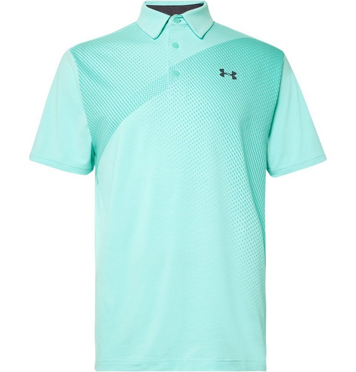 Photo: Under Armour - Playoff 2.0 HeatGear Golf Polo Shirt - Men - Turquoise
