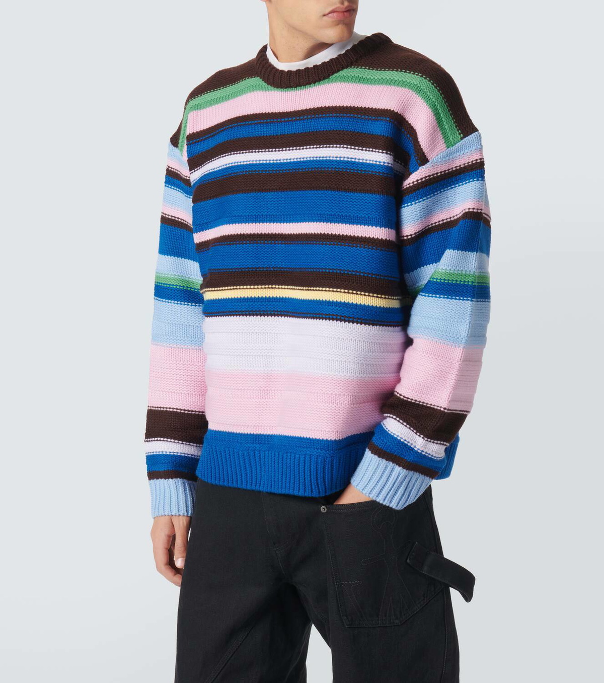 J.W. ANDERSON WOOL GRAPHIC PRINT SWEATER