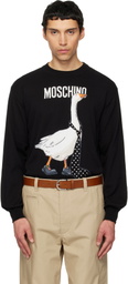 Moschino Black Archive Goose Sweater