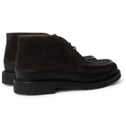 Mr P. - Jacques Leather-Trimmed Suede Desert Boots - Black