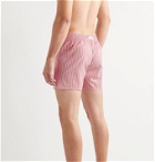 Hamilton and Hare - Striped Cotton Boxer Shorts - Pink