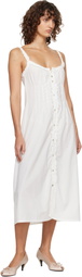 Fruity Booty White Broderie Midi Dress