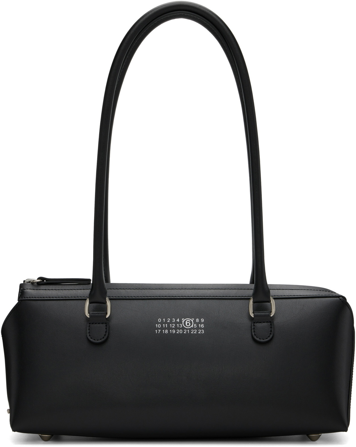 MM6 Maison Margiela Brown Numeric Top Handle Mini Bag MM6 Maison