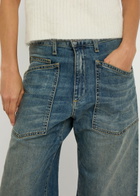 Nili Lotan Shon Barrel-leg Jeans Denim