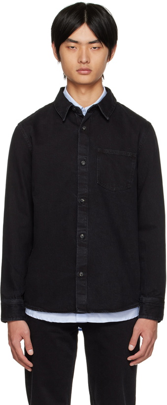 Photo: A.P.C. Black New Valerian Denim Shirt