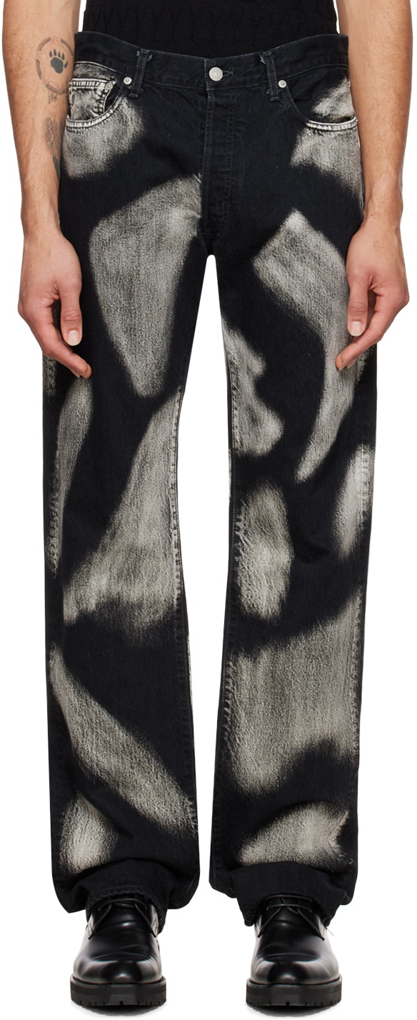 Jean Délavé Coming Soon By Yohji Yamamoto - Taille 32, Bleu Avec Effets Blanchis, Neuf Avec étiquettes, Made In Italy