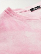MSFTSrep - Tie-Dyed Logo-Print Cotton-Jersey T-Shirt - Pink