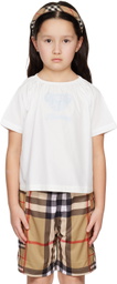 Burberry Kids White Thomas Bear Shirt