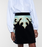 Zimmermann - Ladybeetle Mystic stretch-cotton velvet miniskirt