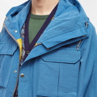 Beams Plus Men's 60/40 Mountain Parka Jacket in Blue