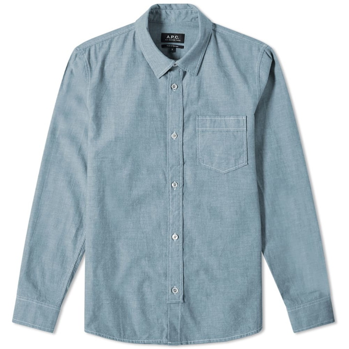 Photo: A.P.C. Pond Chambray Work Shirt