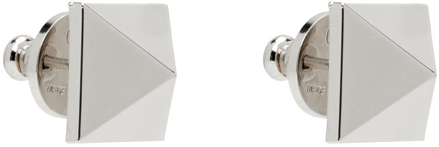 Valentino Garavani Silver Rockstud Earrings
