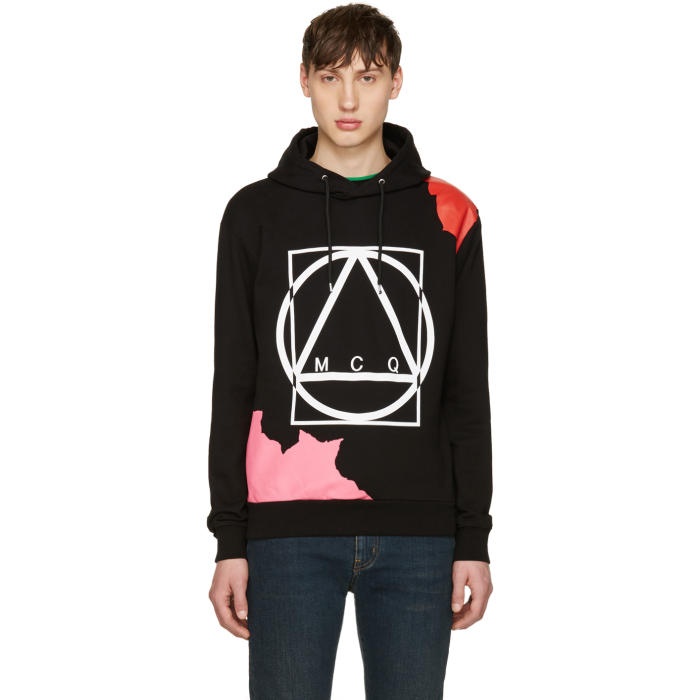 Photo: McQ Alexander McQueen Black Abstract Icon Clean Hoodie