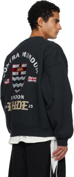 Rhude Black London Hound Crewneck Sweatshirt