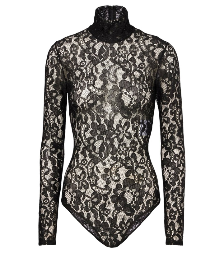 Photo: Valentino Lace turtleneck bodysuit