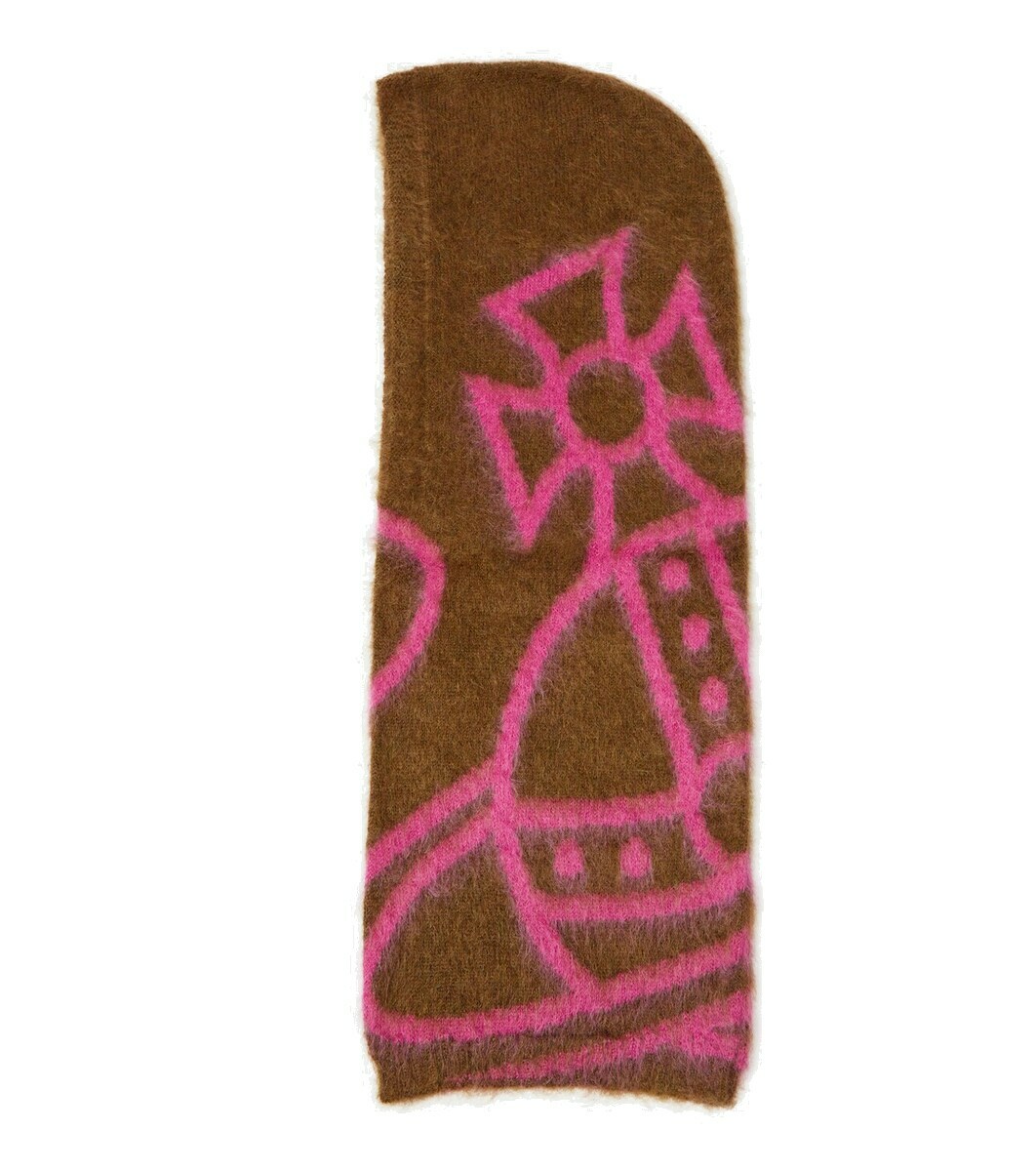 Vivienne Westwood Intarsia mohair-blend hood Vivienne Westwood