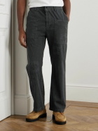 Remi Relief - Straight-Leg Appliquéd Denim Trousers - Black