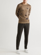 Mr P. - Spray-Dyed Merino Wool Sweater - Brown