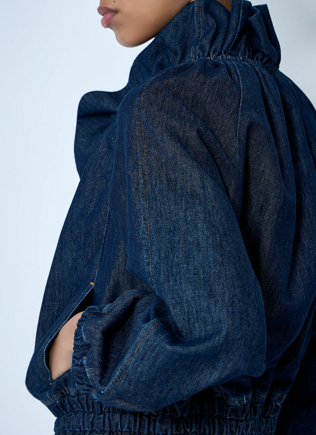 Dries Van Noten Denim Zip-Up Jacket