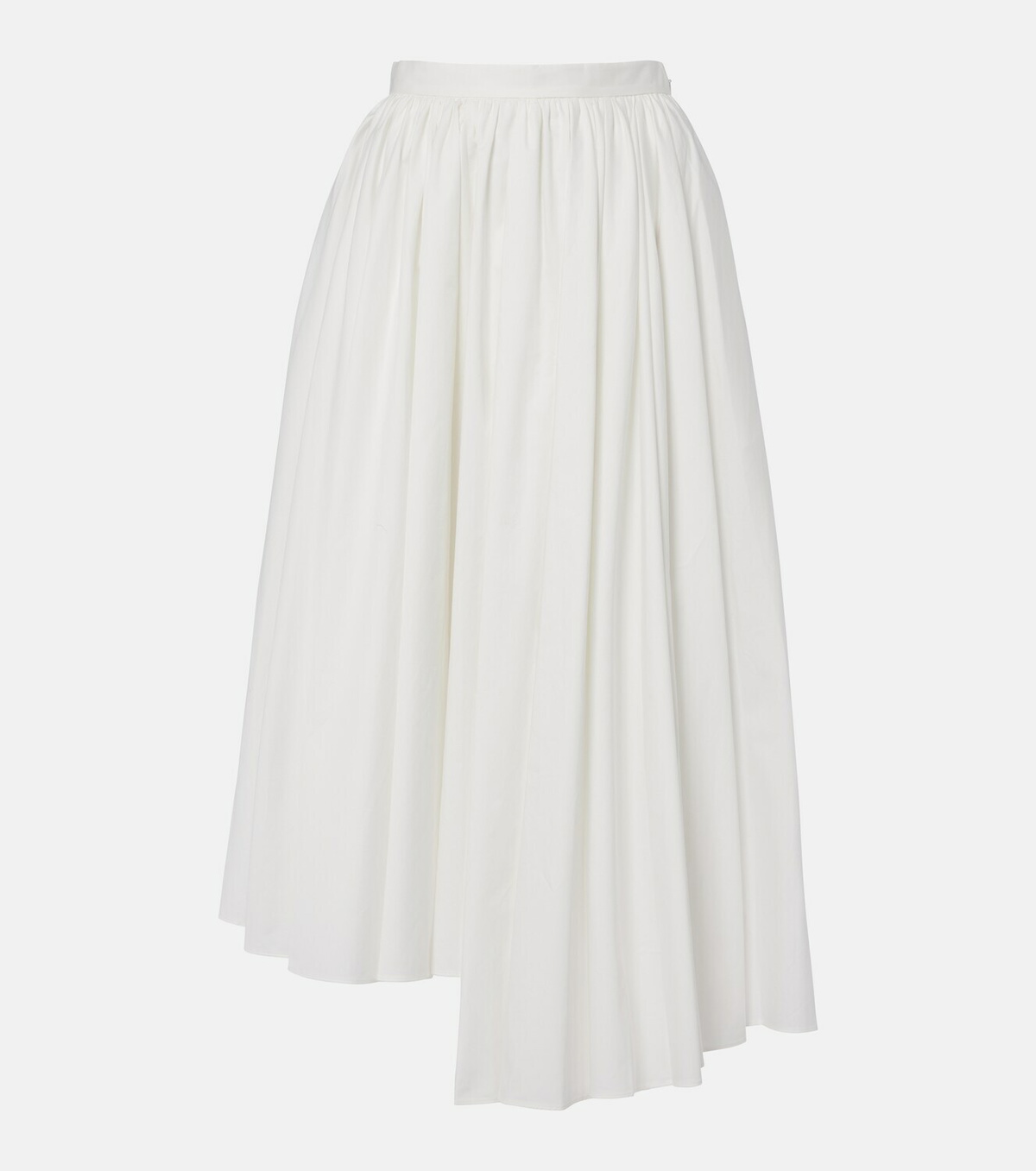 Self-Portrait Cotton poplin midi skirt