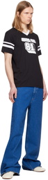 Anna Sui Black & White 'Anna Sui' Logo T-shirt