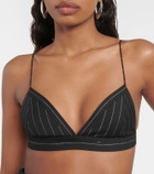 Alex Perry Pinstripe Lurex® bralette