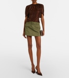 Self-Portrait Embellished mesh top