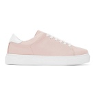Joshua Sanders Pink and White Square Toe Sneakers