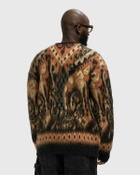 Needles Mohair Cardigan - Paisley black/orange Mens Zippers & Cardigan