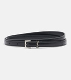 Saint Laurent Cassandre leather belt