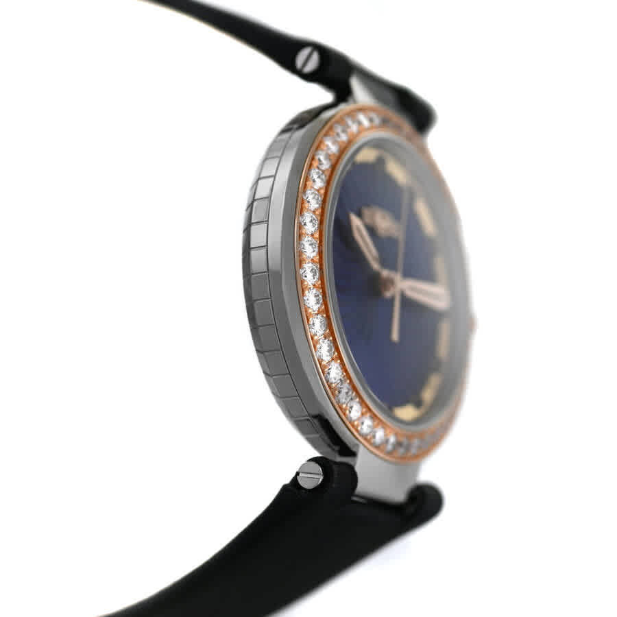 DeWitt Blue Empire Quartz Diamond Blue Dial Ladies Watch BEM.QZ.001-BLK