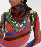 Pucci Pesci silk twill scarf
