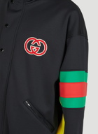 Interlocking G Snap Front Track Jacket in Black