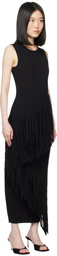 SIMONMILLER Black Spiral Maxi Dress