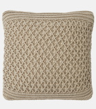 Brunello Cucinelli - Cable-knit cotton cushion