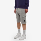 C.P. Company Men's Pocket Lens Sweat Short in Grey Melange