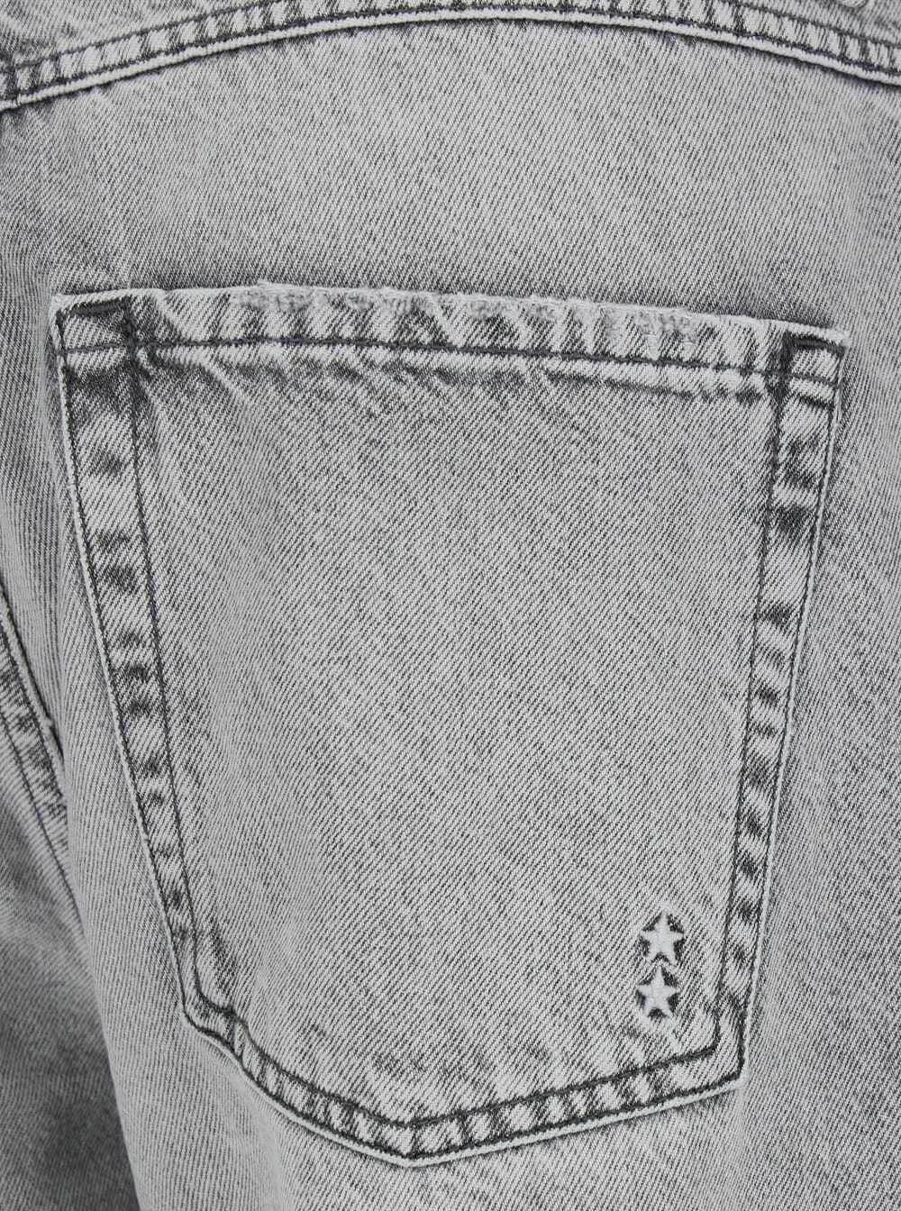 Icon Denim bea Grey Jeans With Belt Loops And Logo Patch On The Rear In Denim Woman