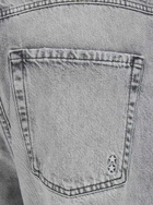 Icon Denim bea Grey Jeans With Belt Loops And Logo Patch On The Rear In Denim Woman