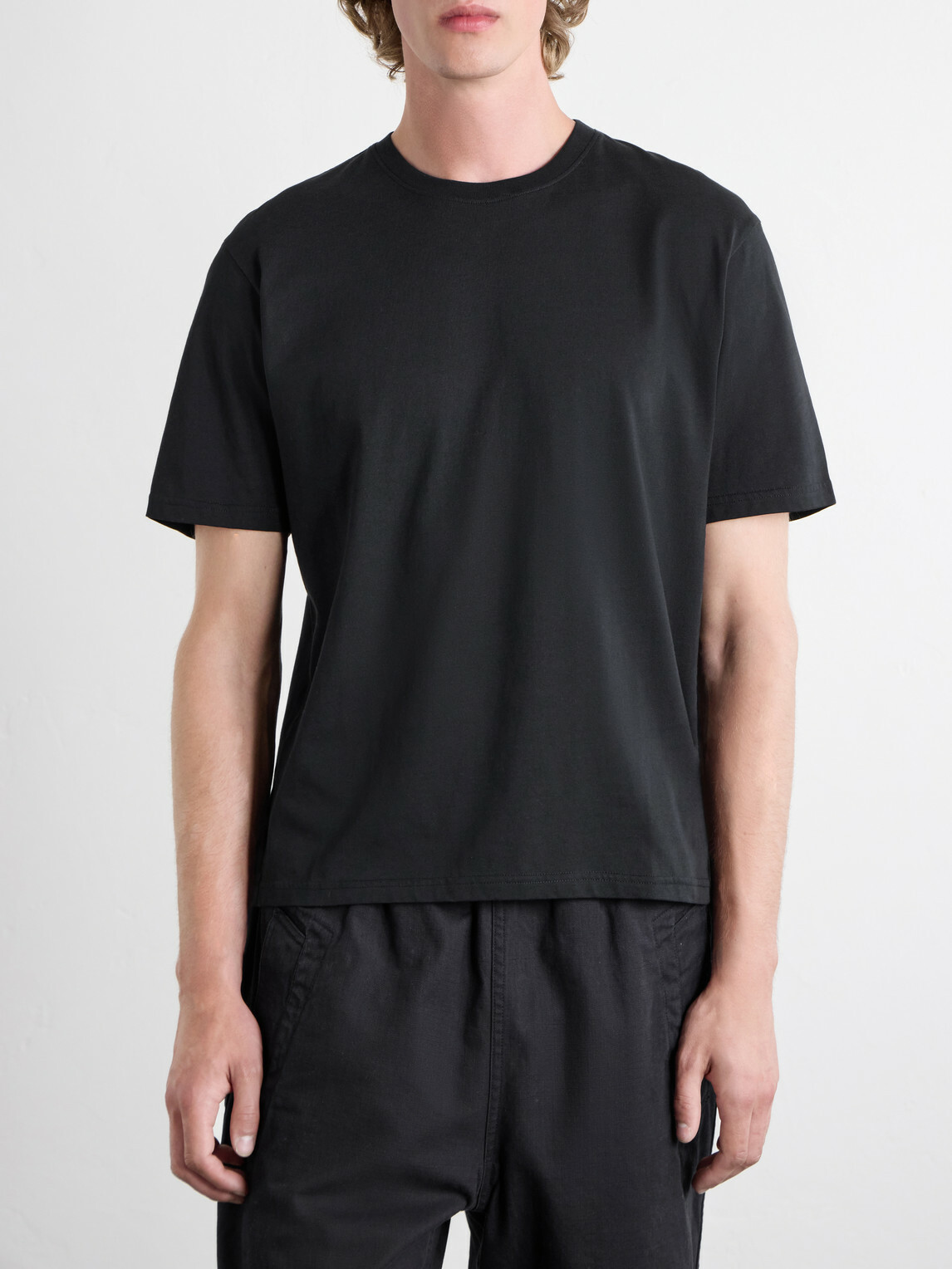 Studio Nicholson - Bric Cotton-Jersey T-Shirt - Black