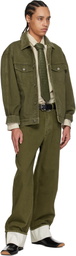 Bottega Veneta Khaki Colored Denim Jacket