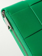 Bottega Veneta - Intrecciato Leather Zip-Around Wallet - Green