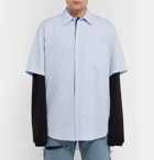 Vetements - Happiness Oversized Layered Printed Cotton Shirt - Black