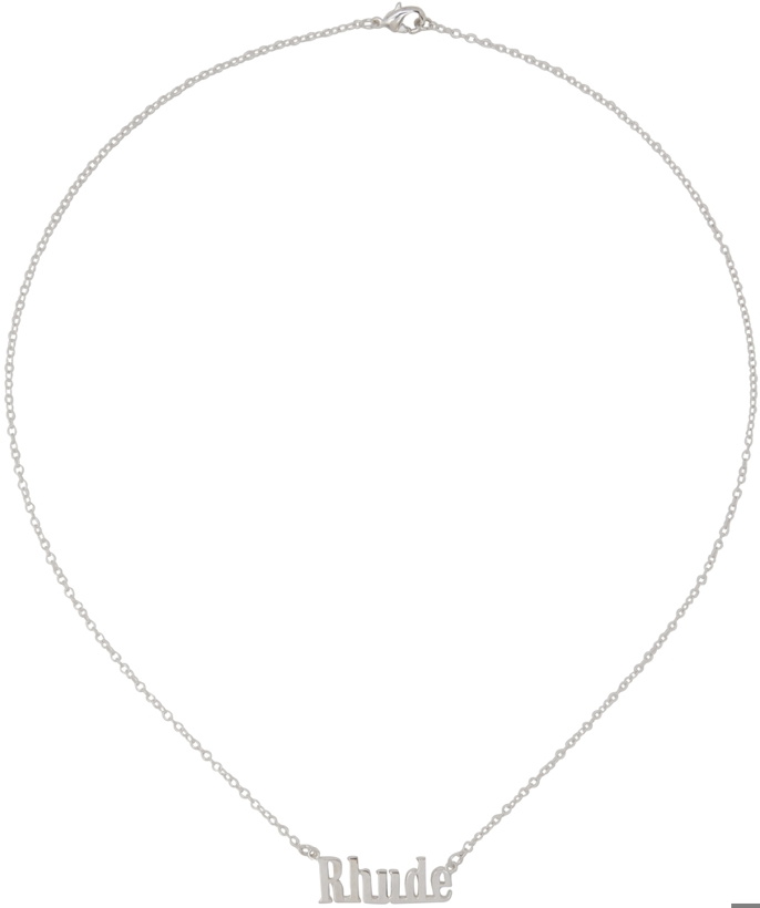 Photo: Rhude Silver Pendant Necklace
