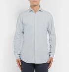 Incotex - Ween Slim-Fit Cutaway-Collar Cotton Shirt - Men - Light blue